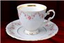 Кофейная Чашка 150 мл с блюдцем 13 см 2 предмета Соната Мелкие Цветы Золото Чехия