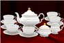 Чайный Сервиз на 6 персон 17 предметов Соната Отводка Золото Чехия