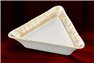 Салатник Треугольный 21 см 1 штука Соната Золотой Орнамент Чехия