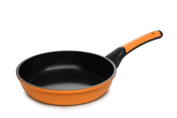 Сковорода 24 см 1 штука Оранжевая Oursson Palette Корея