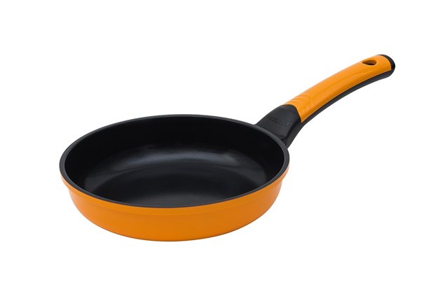 Сковорода 20 см 1 штука Оранжевая Oursson Palette Корея