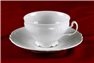 Набор Чайных Чашек 220 мл на 6 персон 12 предметов Бернадотт Белая Посуда Чехия